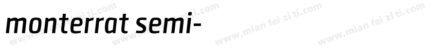 monterrat semi字体转换